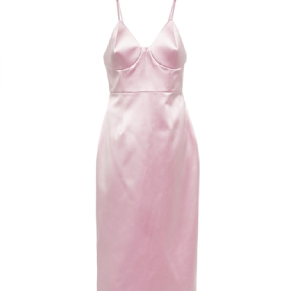 Gucci Blush Satin Midi Dress